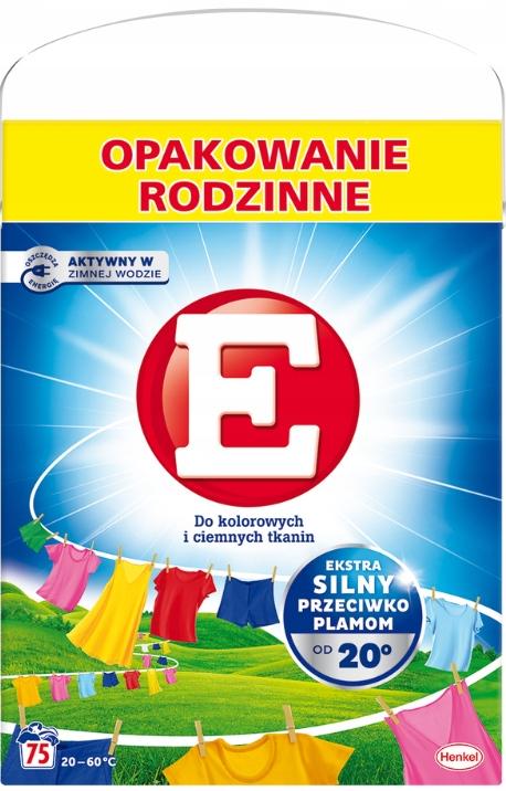 Пральний порошок Е для кольорових та темних тканин 4,5 кг 75 циклів прання (15403)