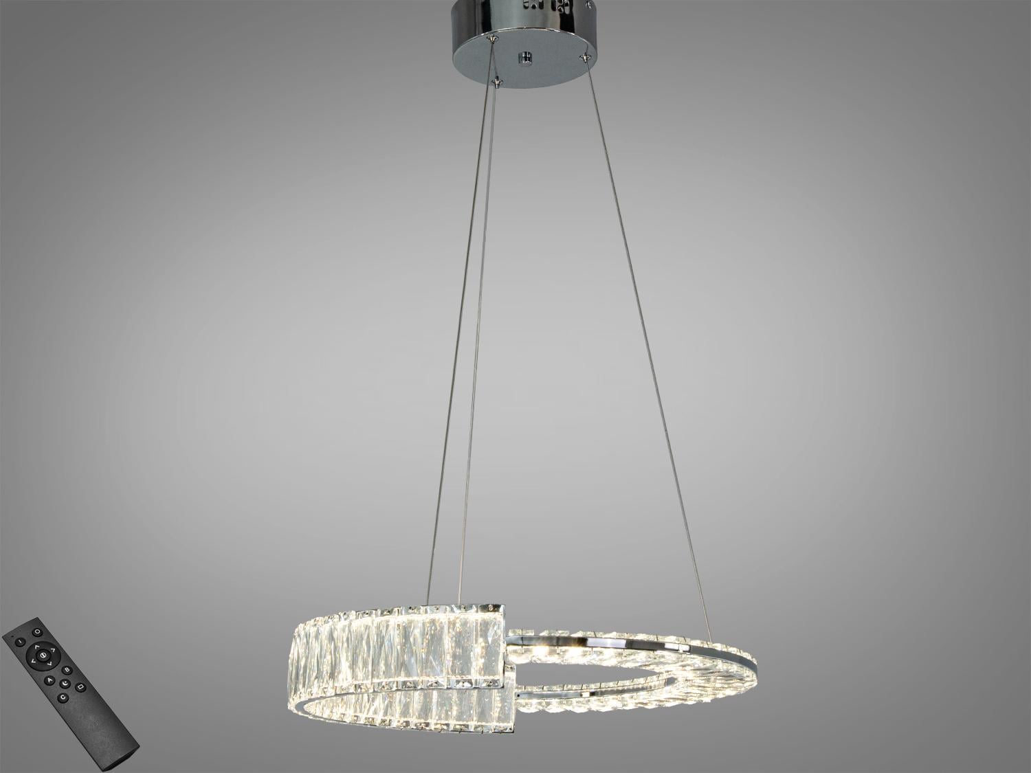 Люстра підвісна LED/пульт/55 Вт Хром (561/500CH)