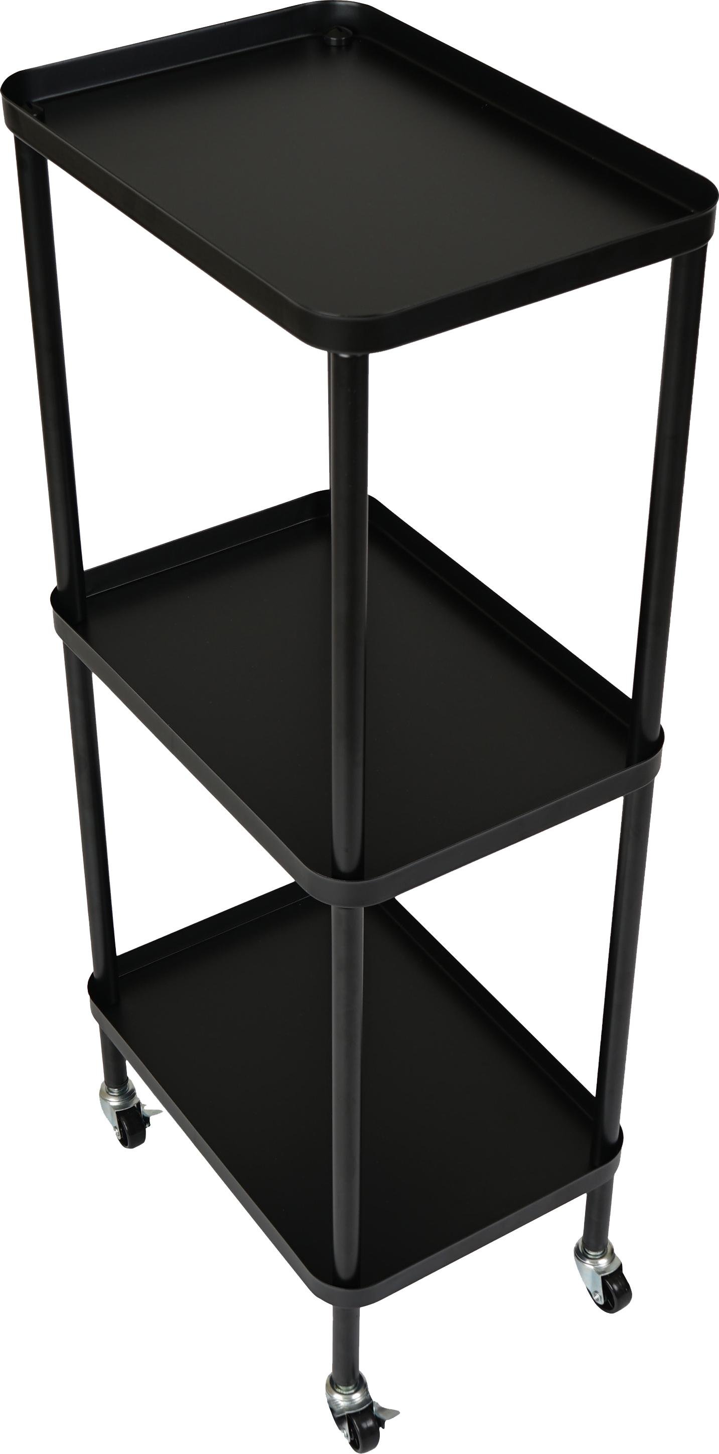 Этажерка Eco Fabric 3-х ярусная 38х26х89 см Черный (EF-3626-3) Этажерка Eco Fabric 3-х ярусная 38х26х89 см Черный (EF-3626-3)