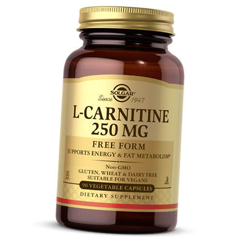 Карнитин Solgar L-Carnitine 250 90 вег. Капс. (02313007)