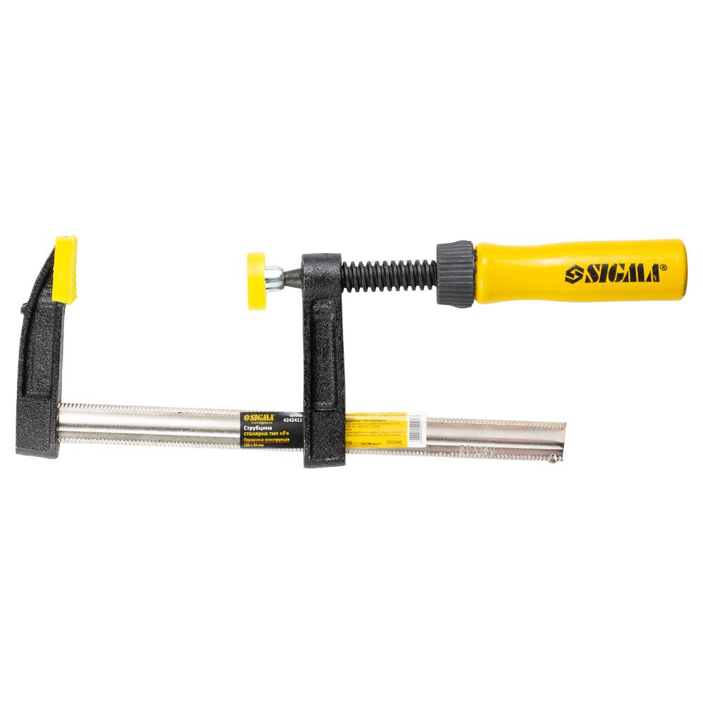 Струбцина столярная Sigma тип F 150x50 мм DIN 5117 (4242411) - фото 2