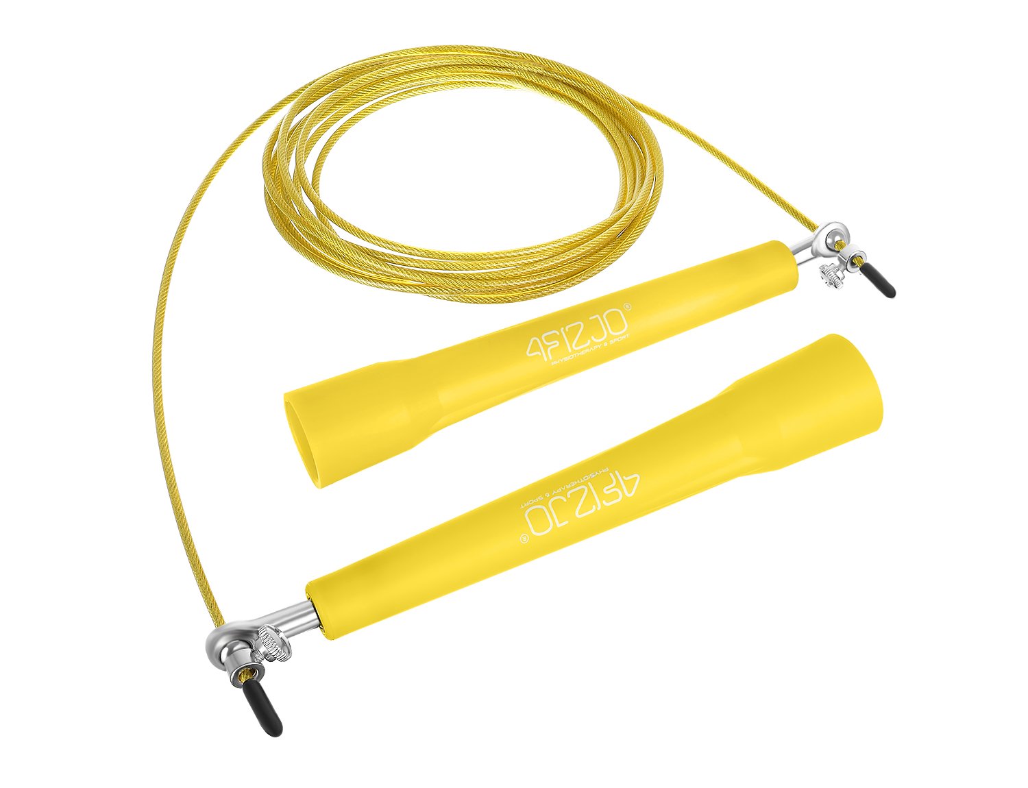 Скакалка 4fizjo Standard+ швидкісна для кросфіту Yellow (4FJ0184) - фото 5