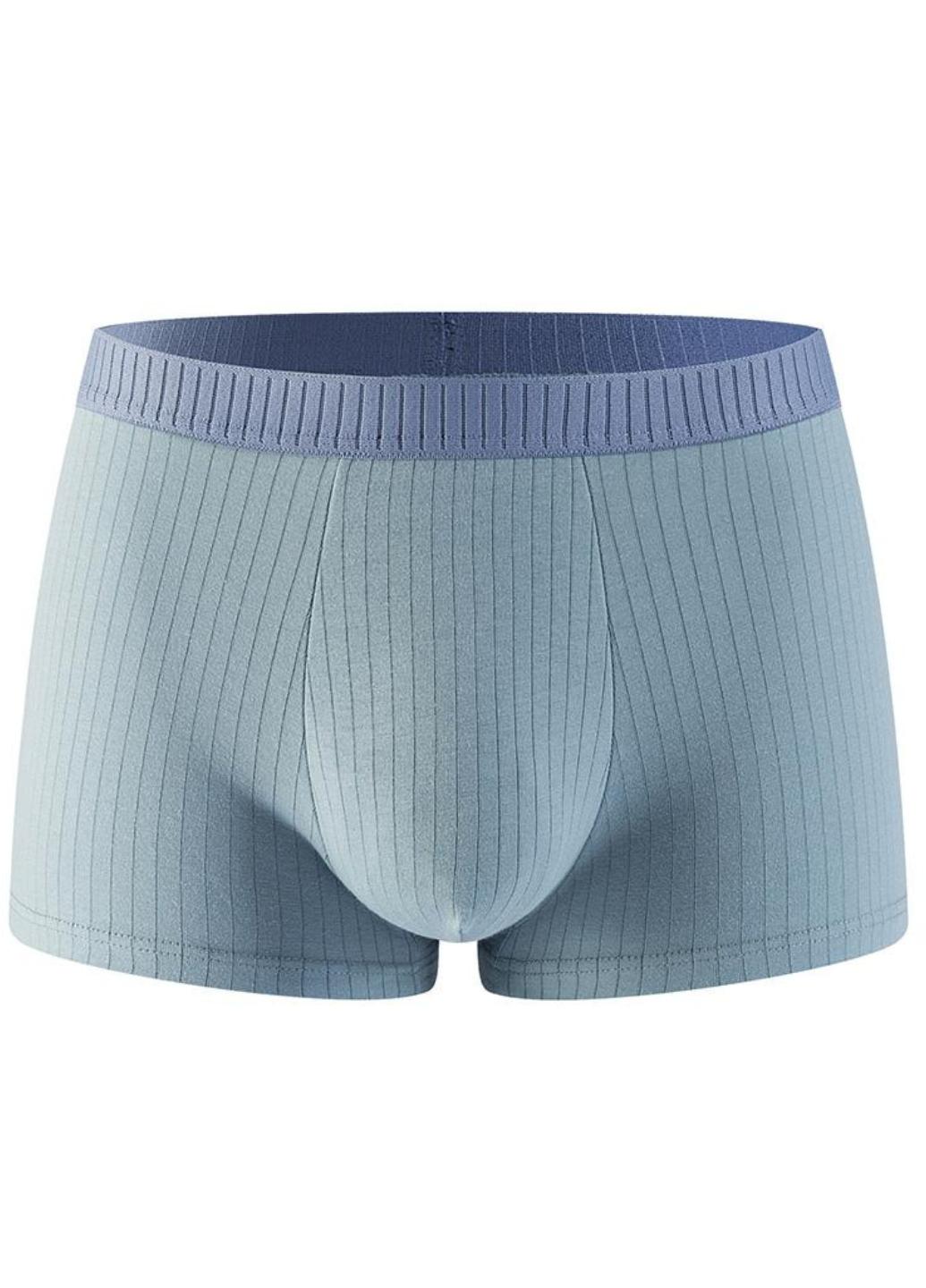 Трусы мужские хлопчатобумажные в рубчике Perfect Choise Голубой (1462-50-05)