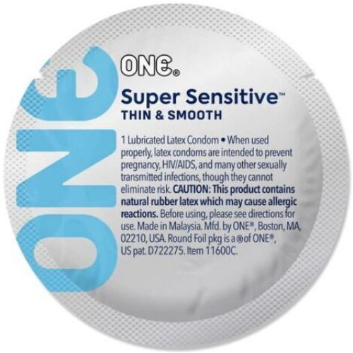 Презерватив ультратонкий ONE Super Sensitive 1 шт. (101885)