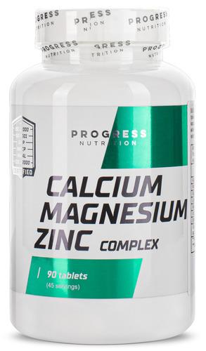 Кальций Progress Calcium Magnesium Zinc 90 tablets (PN-9190)