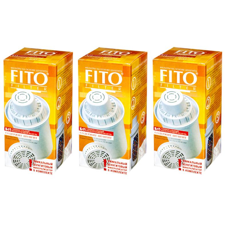 Картридж змінний Fito Filter К-15 для фільтрів-глечиків Аквафор 3 шт. (1799121721)
