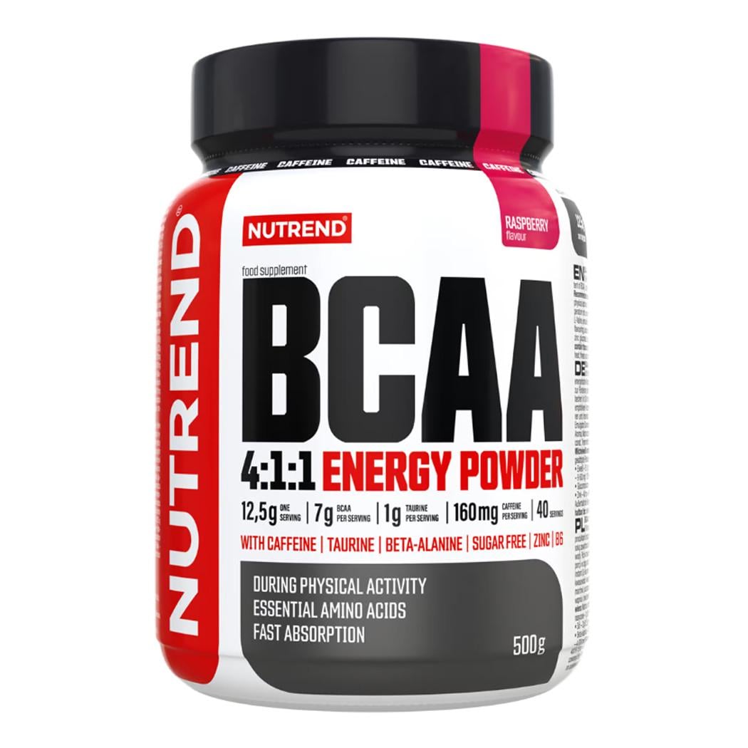 Аминокислота NUTREND BCAA 4:1:1 Energy Powder Малина 500 г (21812-02)