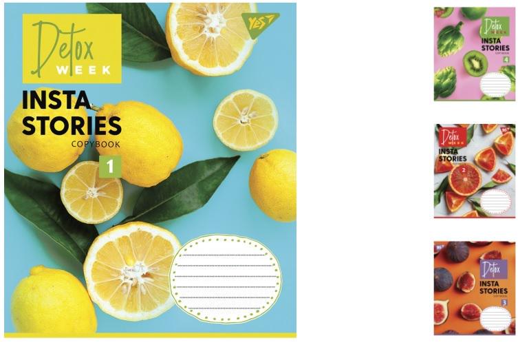 Зошити учнівські у клітинку YES Insta stories 18 арк. 25 шт. в уп. (MTT-148280) Зошити учнівські у клітинку YES Insta stories 18 арк. 25 шт. в уп. (MTT-148280)