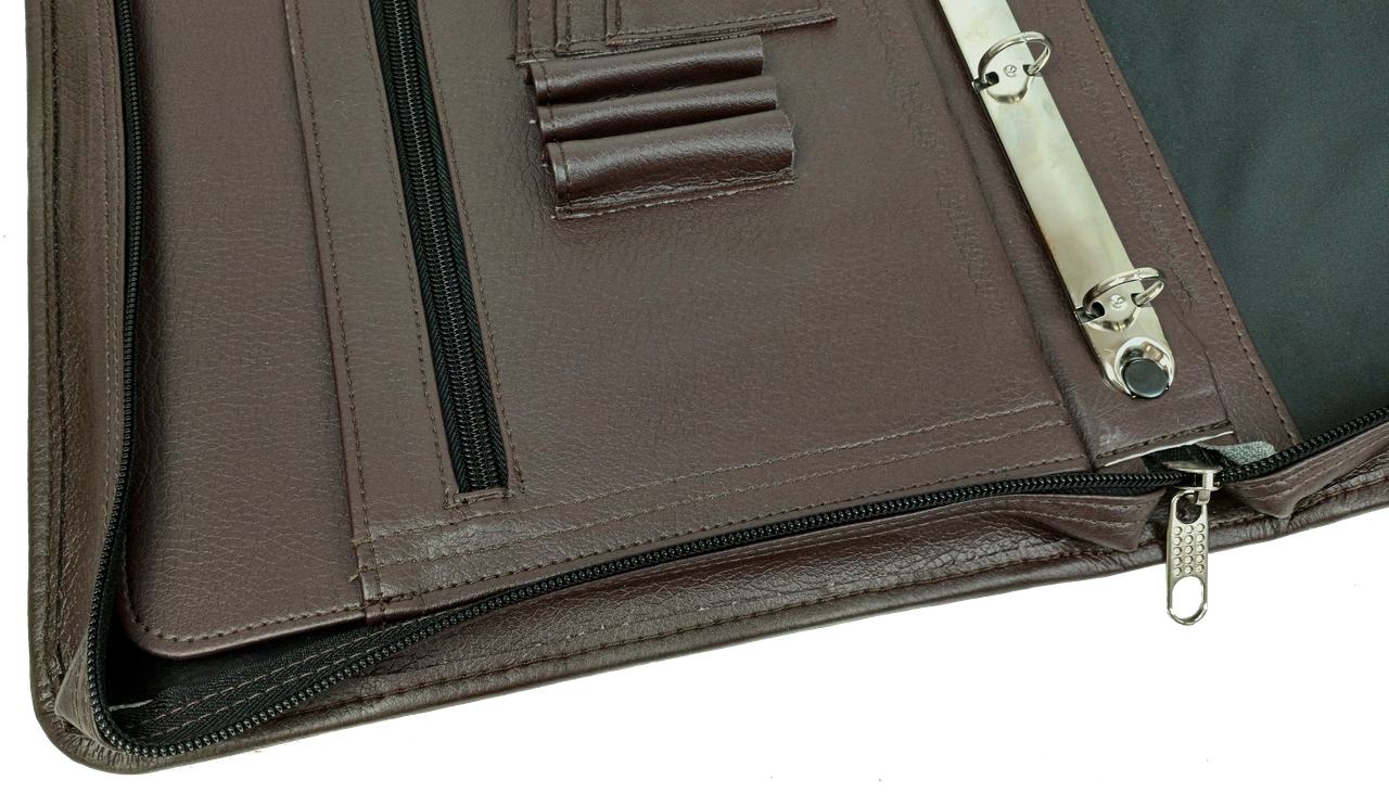 Папка ділова для документів зі штучної шкіри Exclusive Темно-коричневий - фото 5