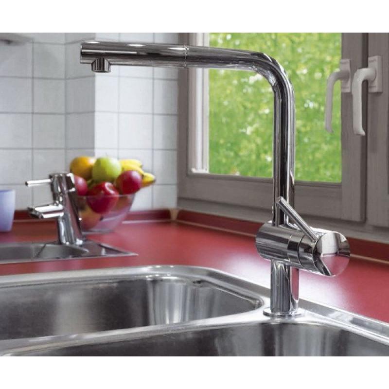 Змішувач для кухні Grohe Minta 32168000 із висувною лійкою Хром (111042) - фото 6 Змішувач для кухні Grohe Minta 32168000 із висувною лійкою Хром (111042) - фото 6