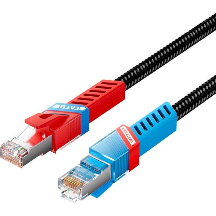 Патч-корд Vention CAT.8 SFTP Gaming Ethernet Patch 1 м 40 Gigabit Ethernet Black (IKJBF)