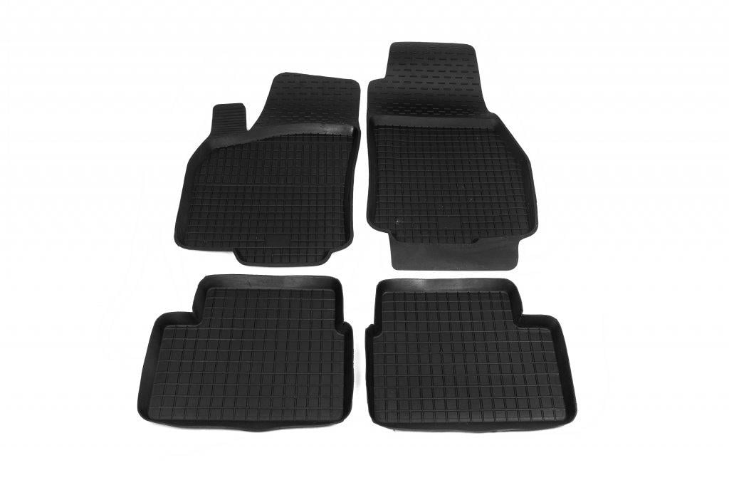 Резиновые коврики с бортом Polytep для Opel Astra H 2004-2013 гг. резина Черный