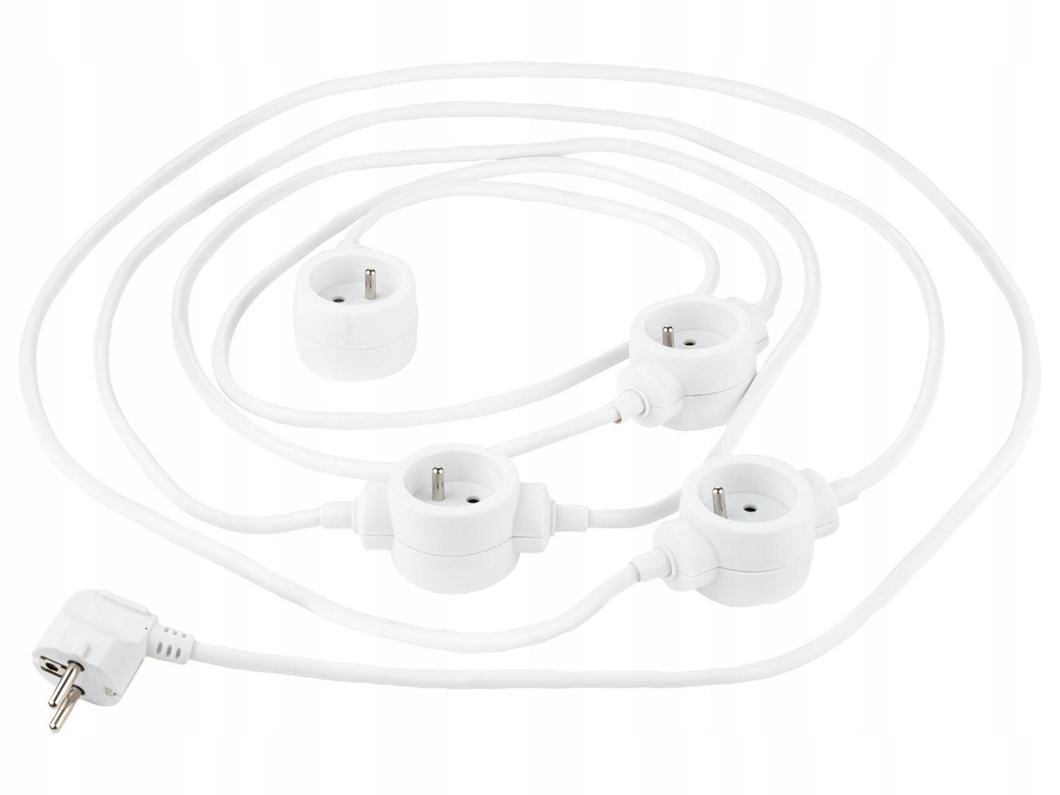 Подовжувач Silver Crest 4,5 м з 4 розетками через 1 м для гірлянд переноска (P1-00320) - фото 2 Подовжувач Silver Crest 4,5 м з 4 розетками через 1 м для гірлянд переноска (P1-00320) - фото 2