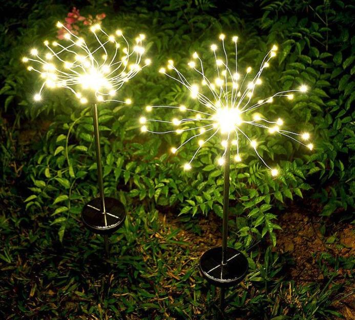Набор садовых фонарей GRANT Фейерверк 60 LED 2 шт. на солнечной батарее (2053368)