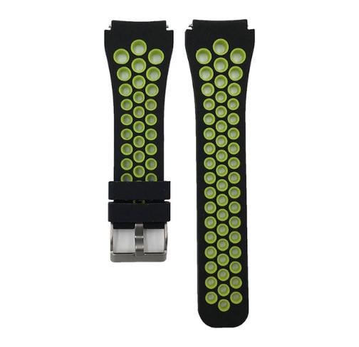 Спортивный ремешок с перфорацией Primo для часов Xiaomi Amazfit GTR 47 мм Black/Green (1059482466)