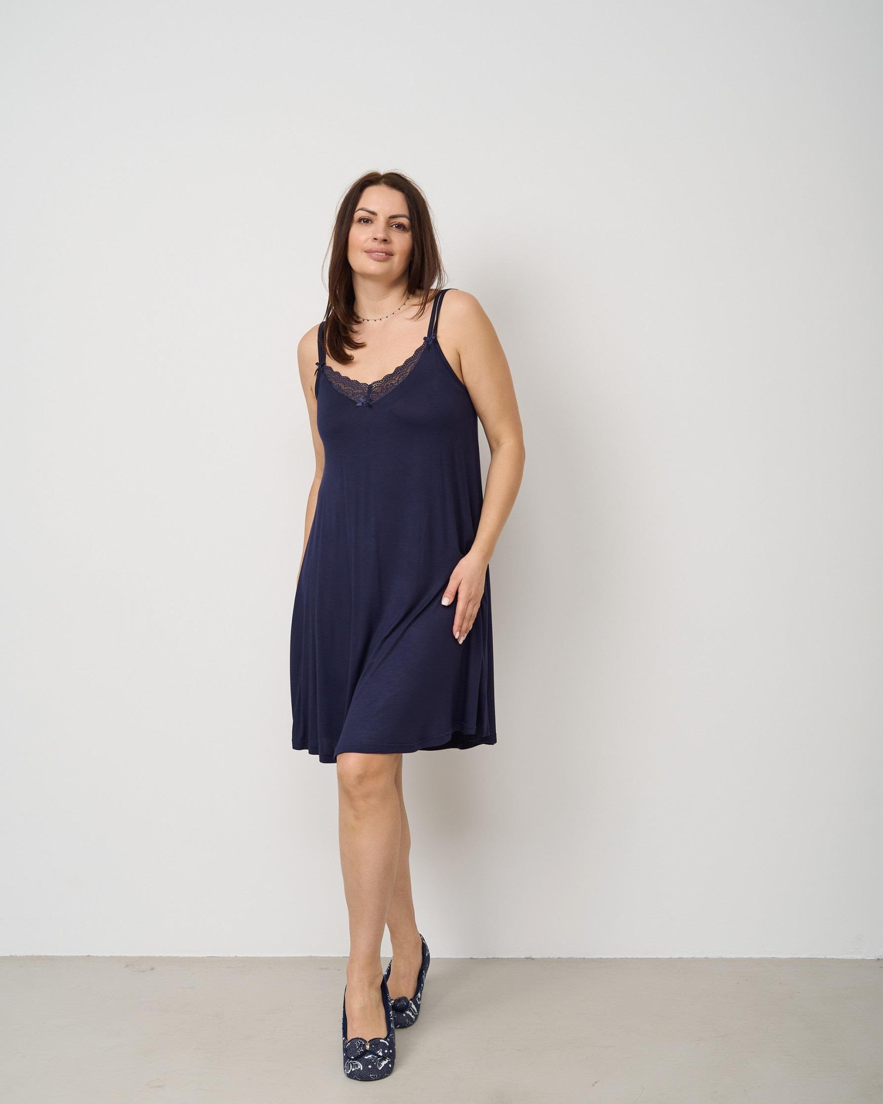 Рубашка ночная Fashions Marie р. 5XL Темно-синий (70134-ни) Рубашка ночная Fashions Marie р. 5XL Темно-синий (70134-ни)