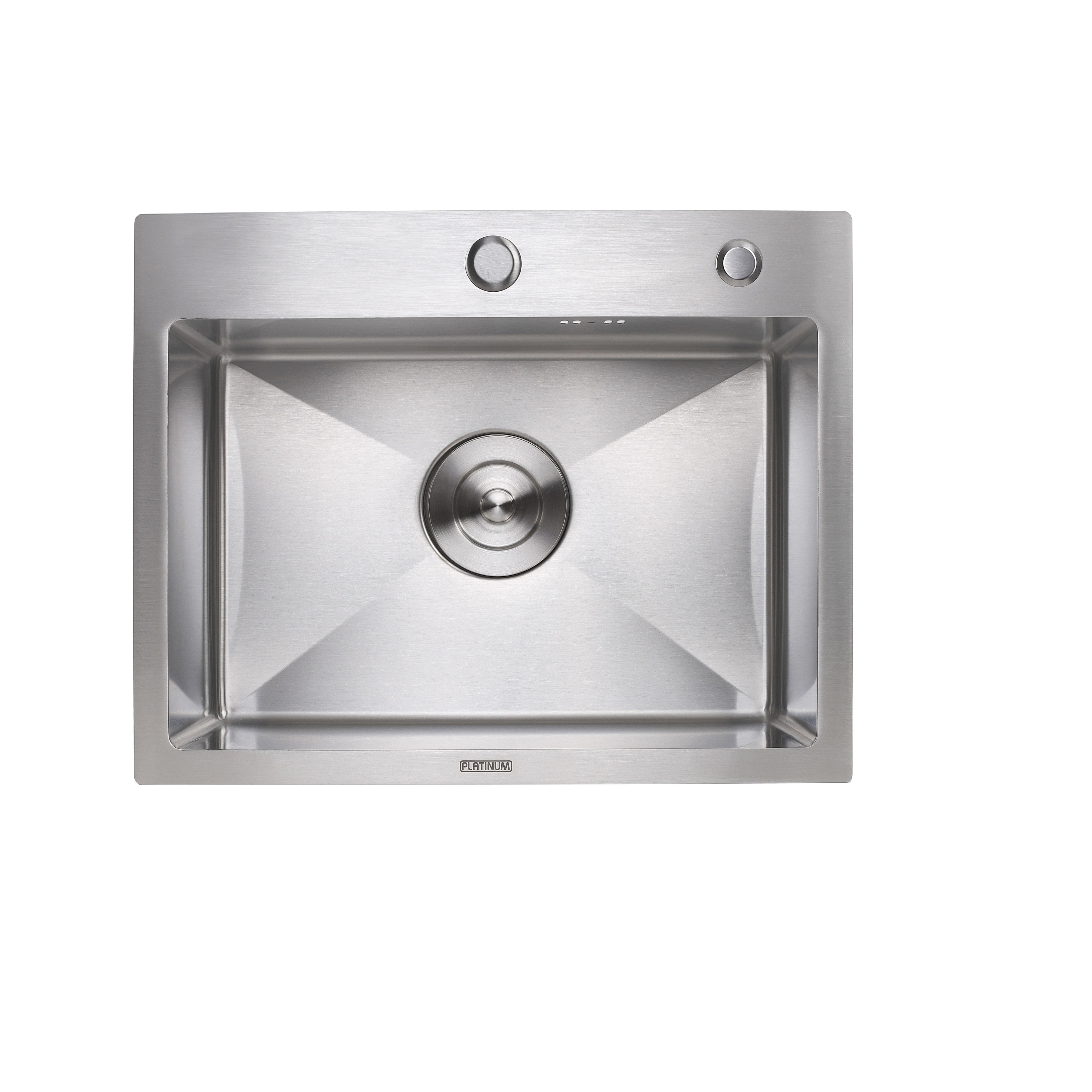 Кухонная мойка Platinum Handmade с креплением 500х400х230