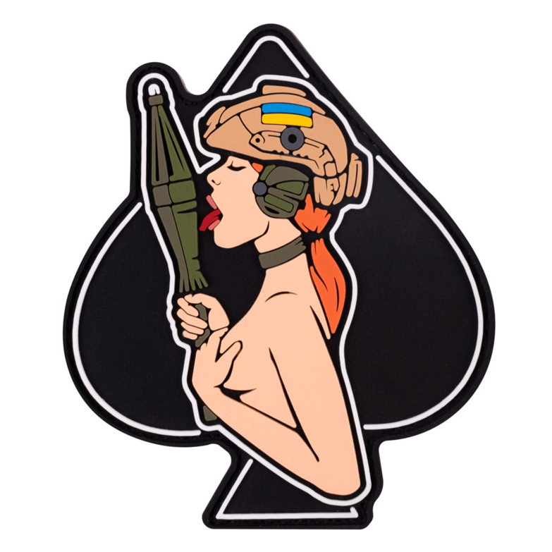 Патч ПВХ Дівчина-Піка руда (PATCH-HUB-389)
