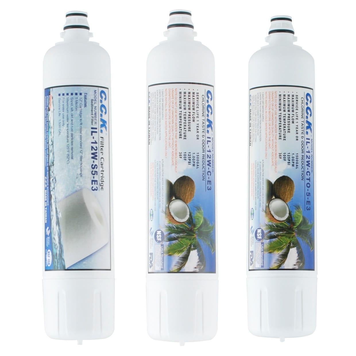 Комплект картриджей для воды Raifil 12" для обратного осмоса (RFL-2773) Комплект картриджей для воды Raifil 12" для обратного осмоса (RFL-2773)