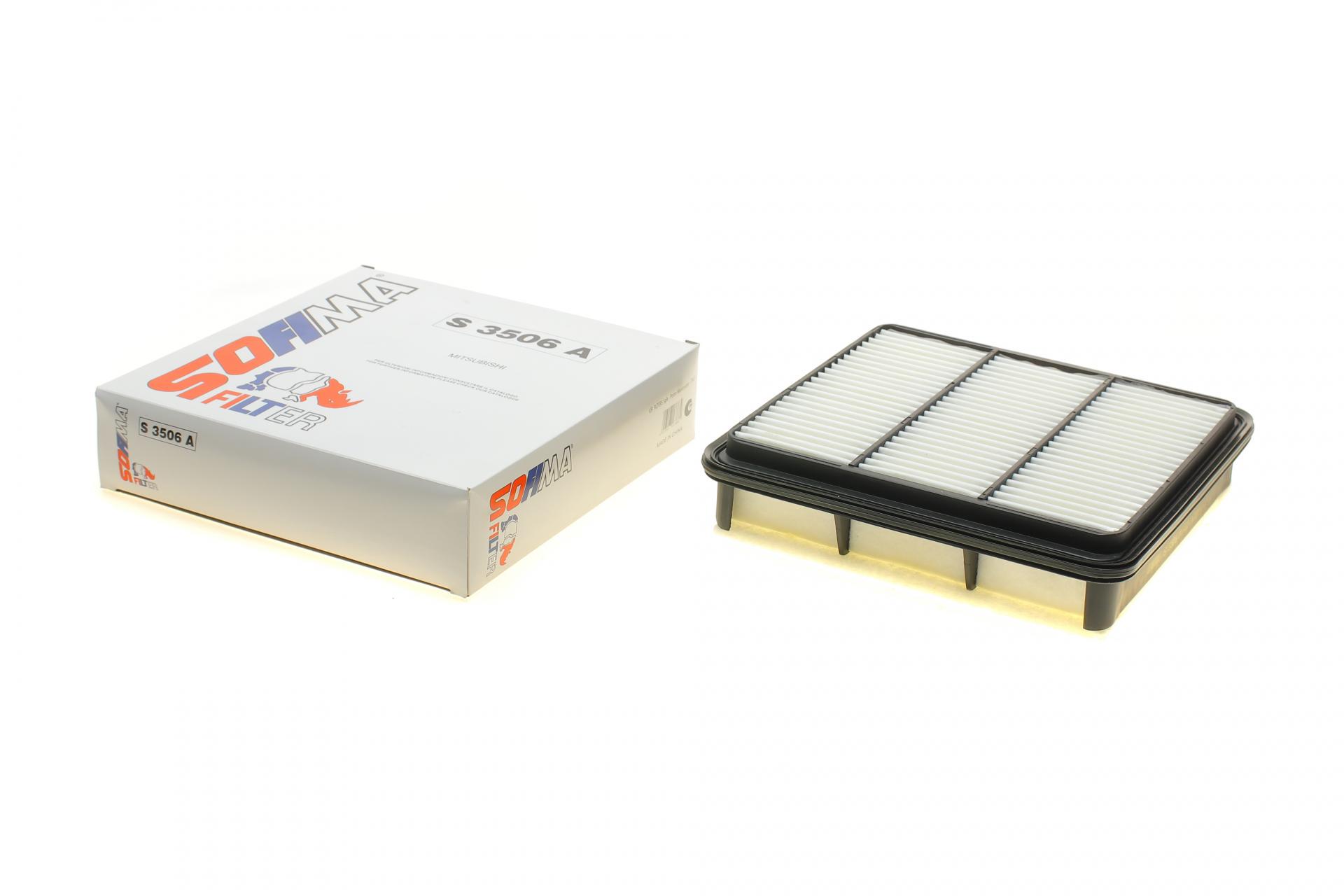 Фільтр повітряний SOFIMA для Mitsubishi L200 2,5DI-D 06- з поролоном (S 3506 A)
