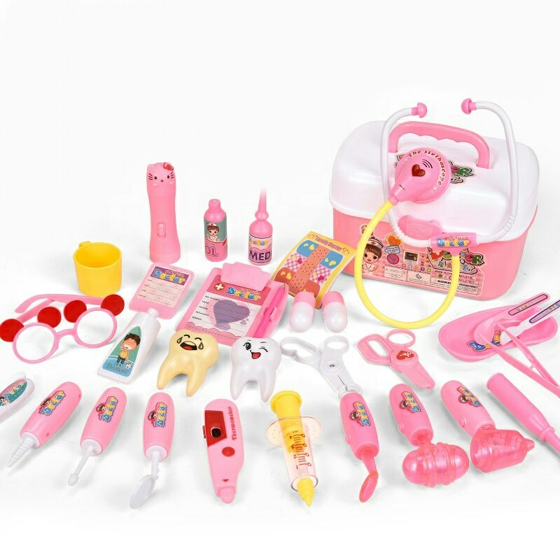 Большой набор доктора 32 пр. со звуком и светом в чемоданчике (RNG-202039)