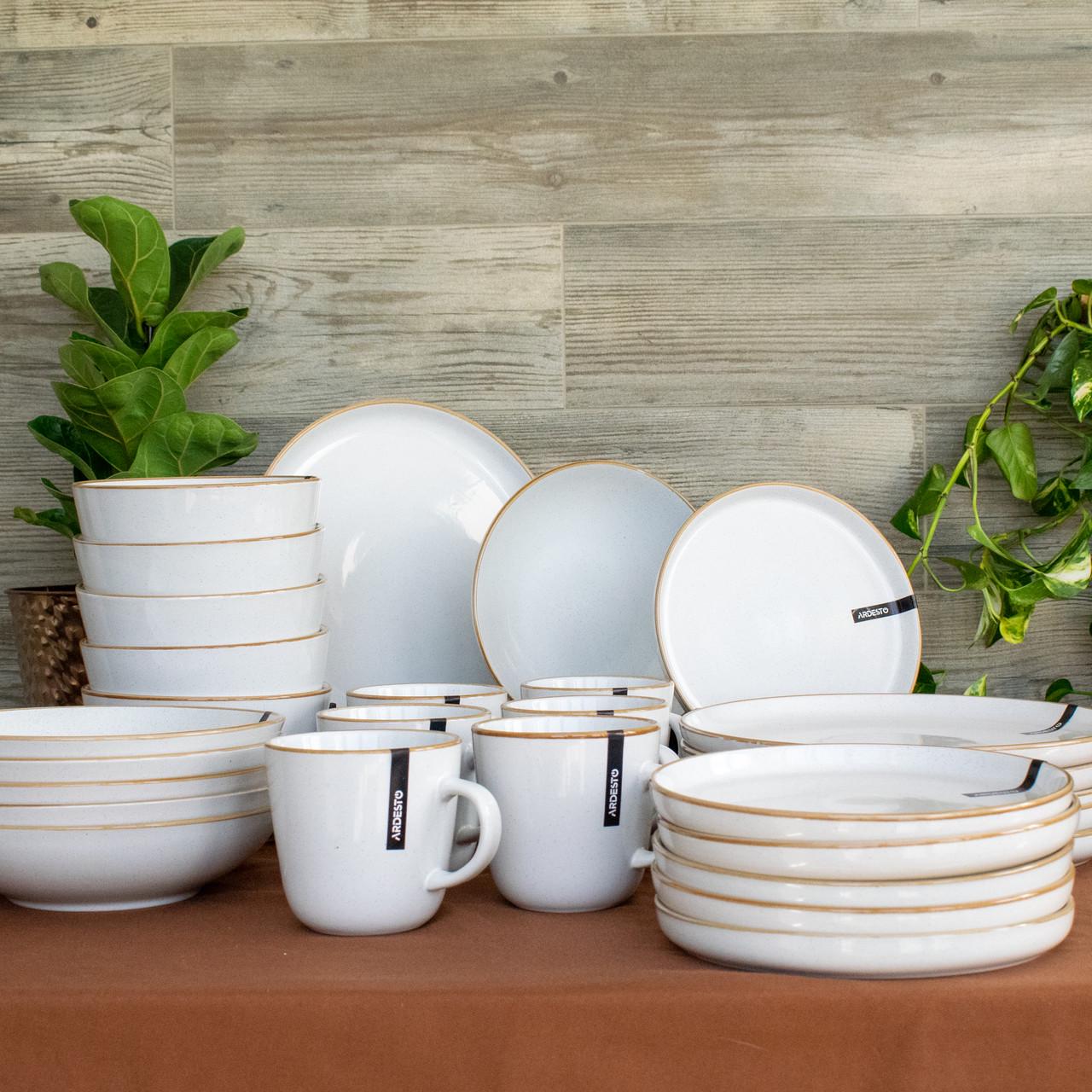 Сервиз из керамической посуды Ardesto Apulia 30 White - фото 7