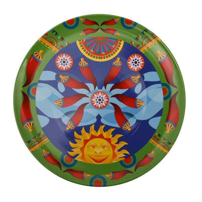 Блюдо Palais Royal Mediterraneo с ярким рисунком фарфоровое D 33 см Разноцветный (37141)