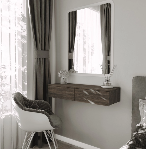 Туалетний столик для макіяжу 1000х310х186 мм Венге аруша (494494) - фото 1 Туалетний столик для макіяжу 1000х310х186 мм Венге аруша (494494) - фото 1