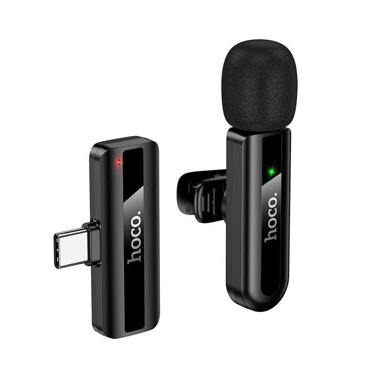 Микрофон беспроводной Hoco L20 2.4G Type C до 15 м до 4 часов работы Black (635203)