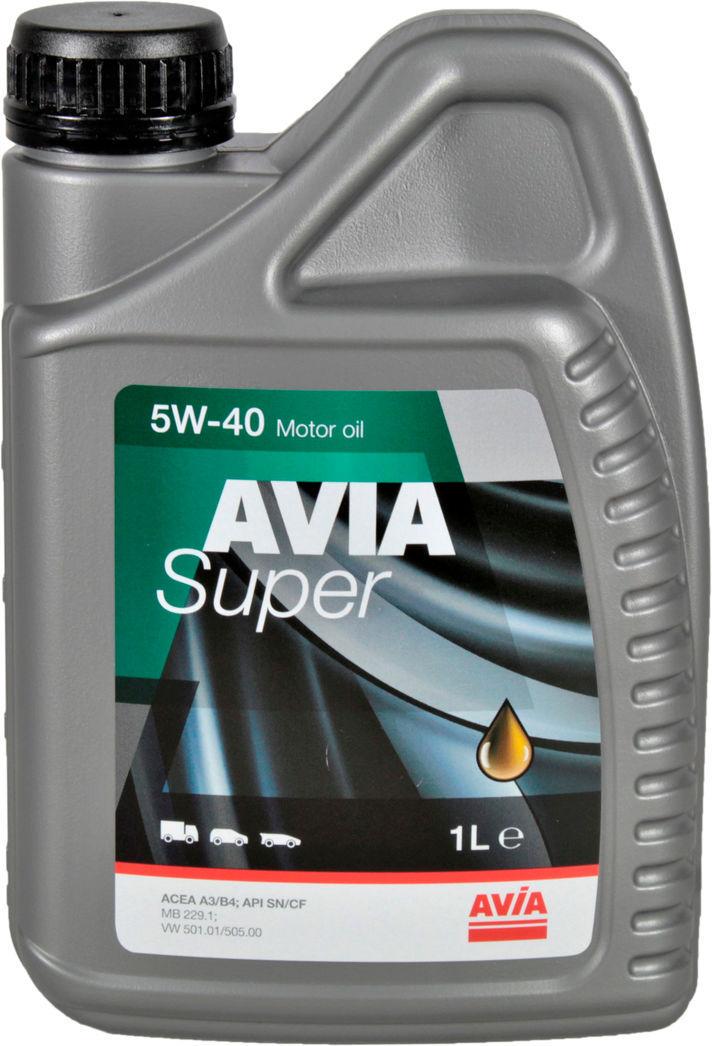 Моторное масло Avia Super бензин/дизель 5W-40 1 л (1400642)