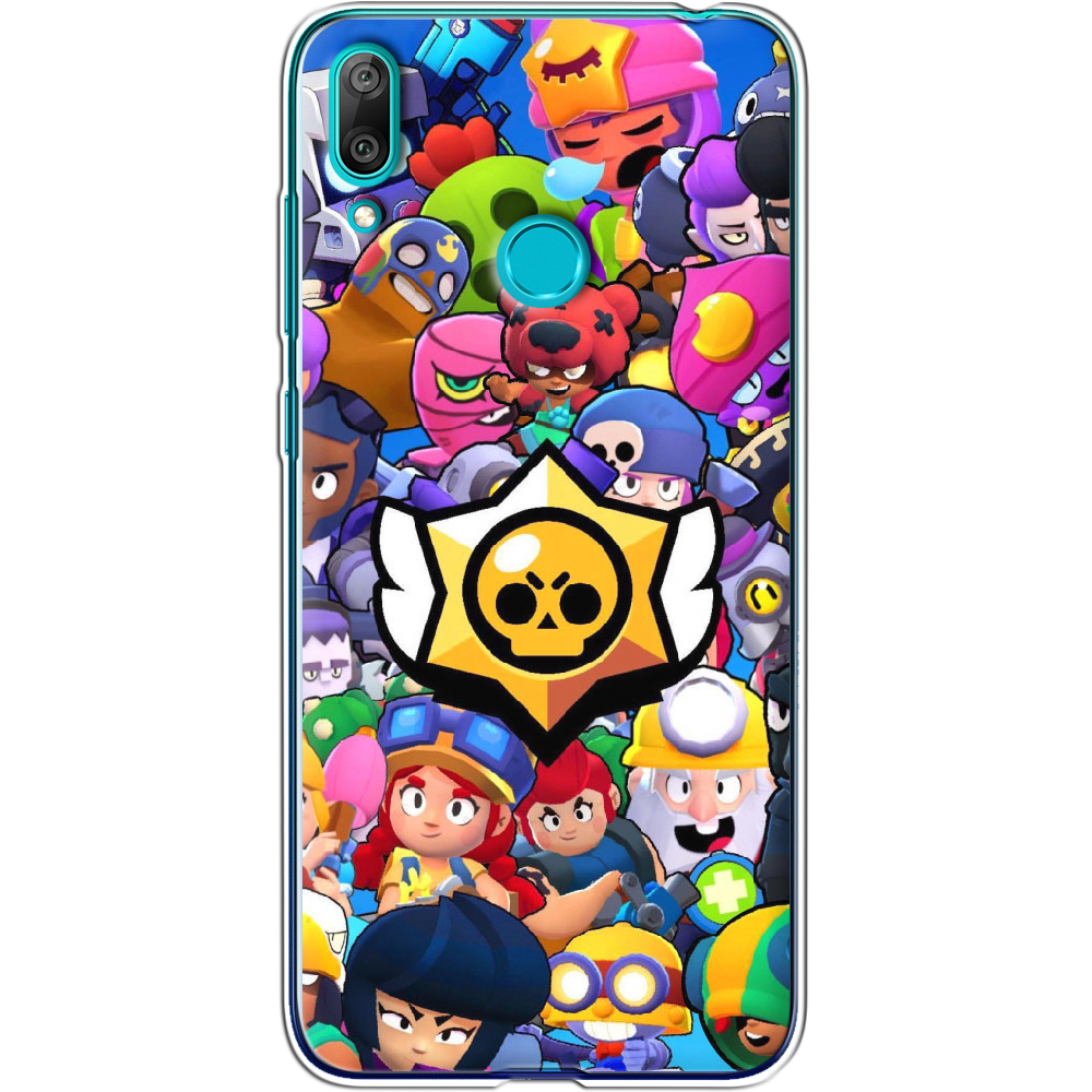 Чехол Boxface Huawei Y7 2019 Brawl Stars Прозрачный силикон (36044-up2389-36044)