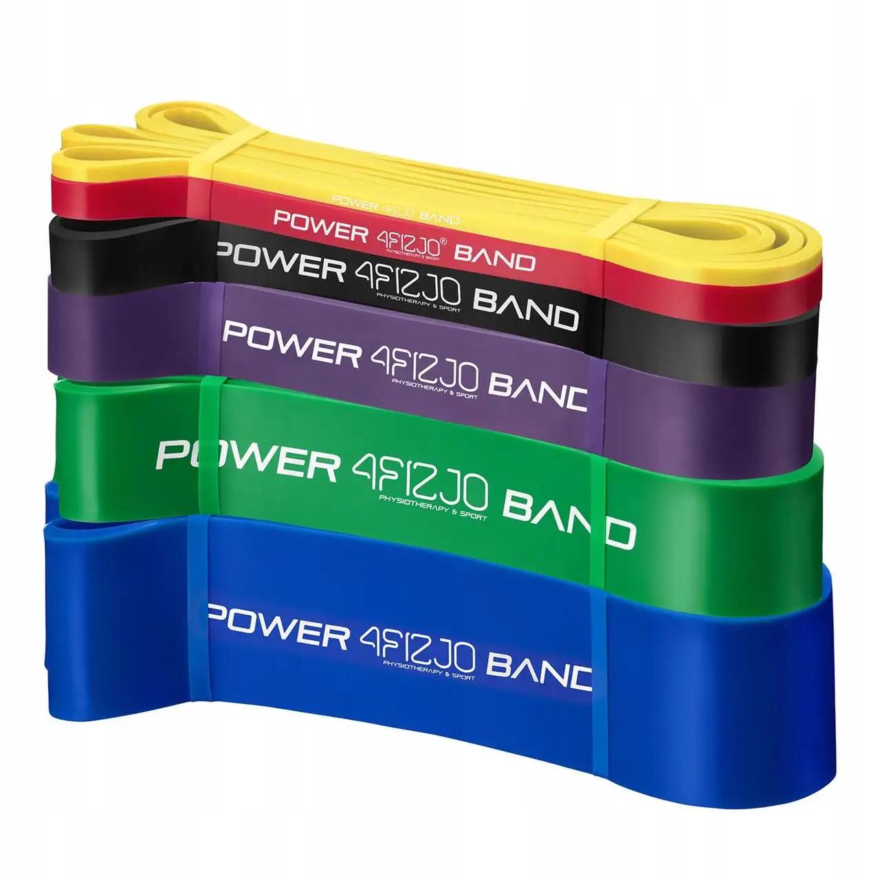 Еспандер-петля резинка для фітнесу і спорту 4FIZJO Power Band 6 шт. 2-46 кг 4FJ0064