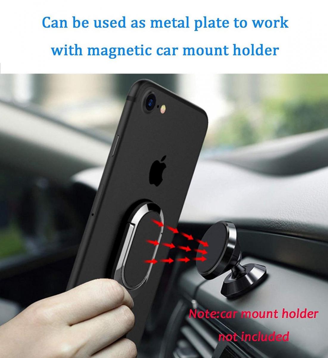 Кільце-тримач Escase ES-FR08 для смартфона Червоний - фото 7 Кільце-тримач Escase ES-FR08 для смартфона Червоний - фото 7