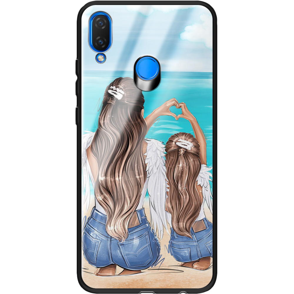 Чехол Boxface Huawei P Smart Plus Family Vacation Черный силикон со стеклом (34912-up2380-37724)