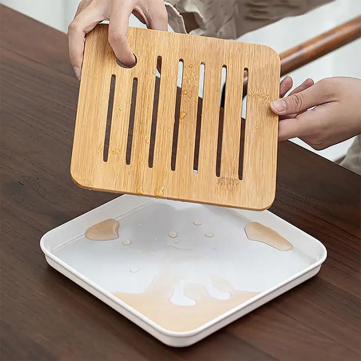 Сервиз для чайной церемонии дорожный Lesko Lotos керамический 6 пр. White (2478653801) - фото 3 Сервиз для чайной церемонии дорожный Lesko Lotos керамический 6 пр. White (2478653801) - фото 3