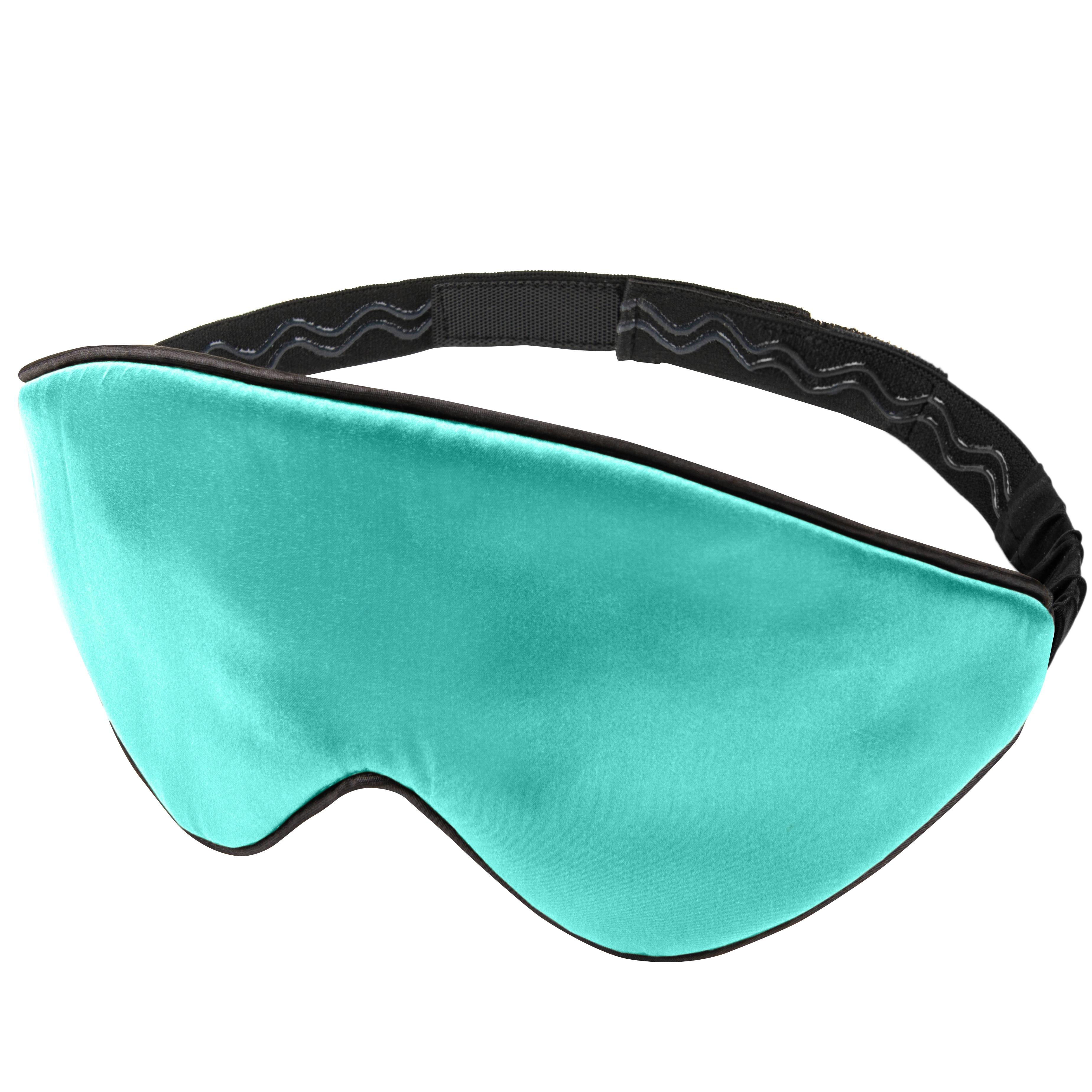 Маска для сну шовкова Чумацький Шлях 3.1 з антиковзною резинкою Бірюзовий (1162-02)