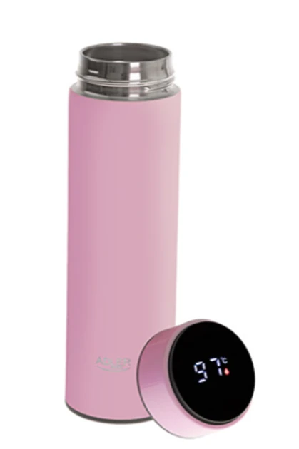 Термос Adler AD 4506bk LED зі світлодіодним сенсорним дисплеєм 473 мл Рожевий (2334359386) - фото 2 Термос Adler AD 4506bk LED зі світлодіодним сенсорним дисплеєм 473 мл Рожевий (2334359386) - фото 2