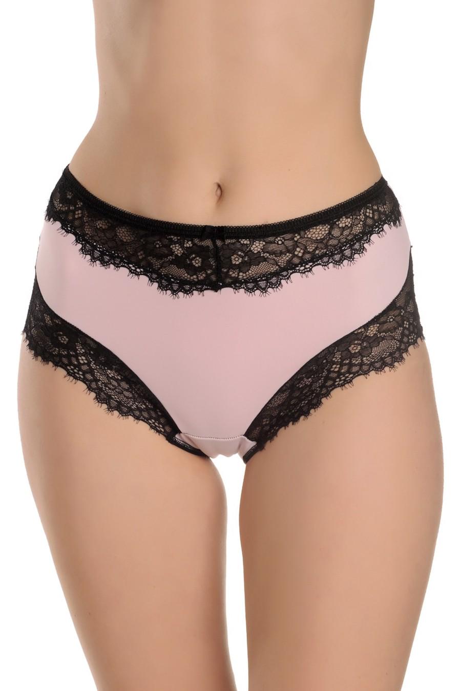 Трусики слип ORO р. 3/M Черный/Розовый (72860)