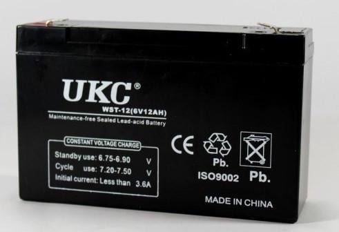 Аккумулятор UKC Battery WST-12 6V 12A - фото 2