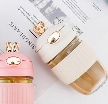 Склянка висока із трубочкою 18541 400 мл Молочний (5010837) - фото 2