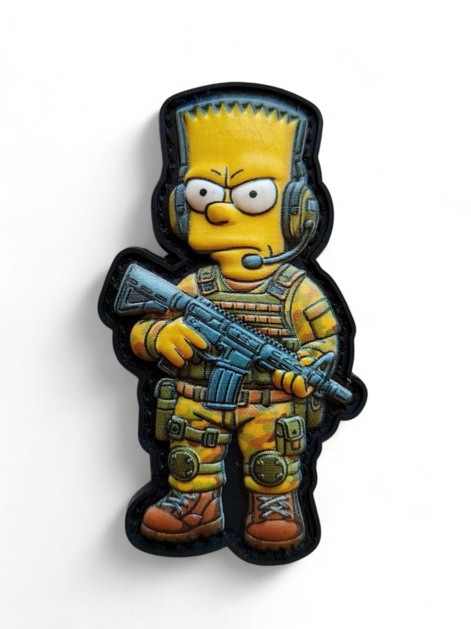 Патч-шеврон Барт с оружием (29238983)