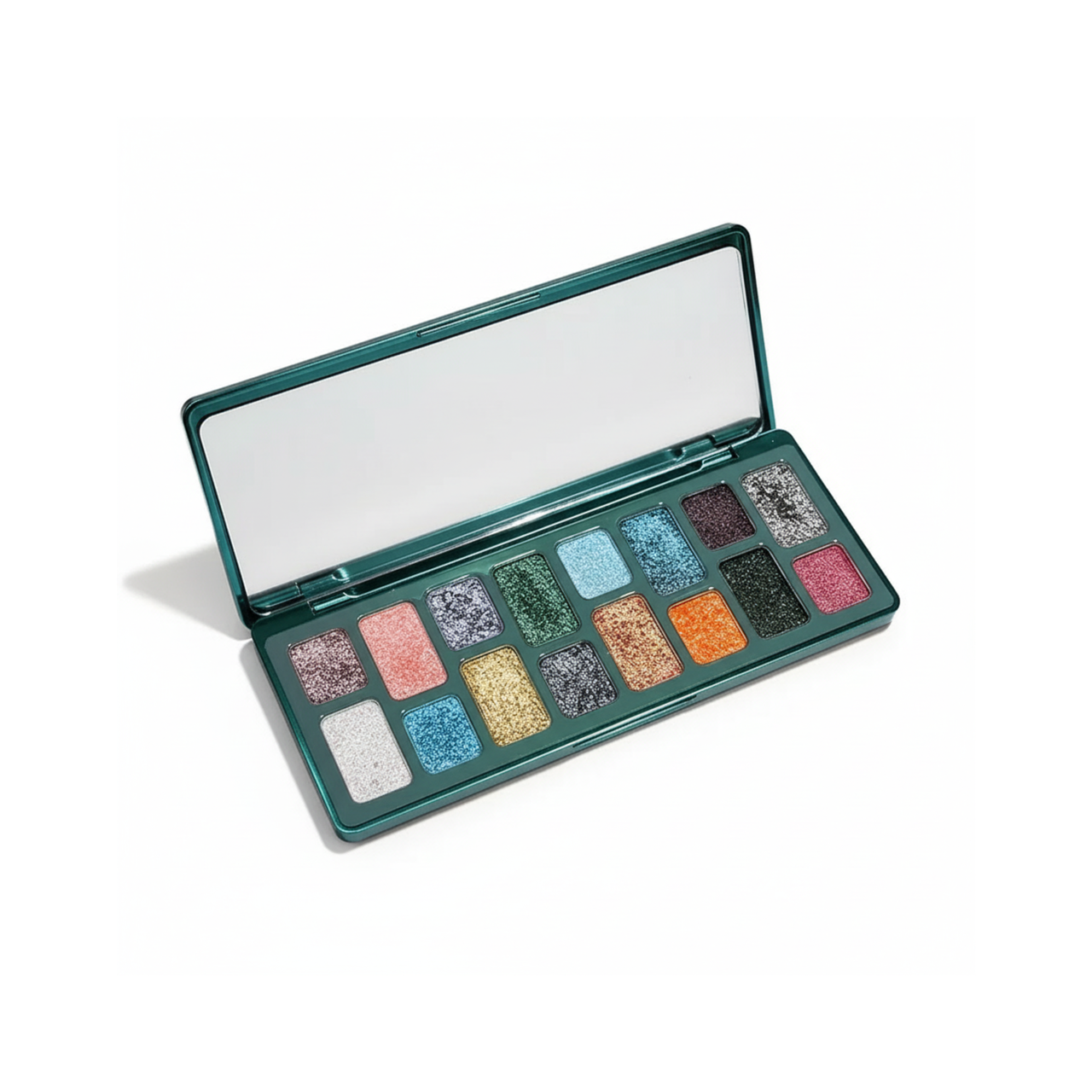 Палетка сияющих теней для век Dikaly Emerald 16 цветов с зеркалом (2816808116)