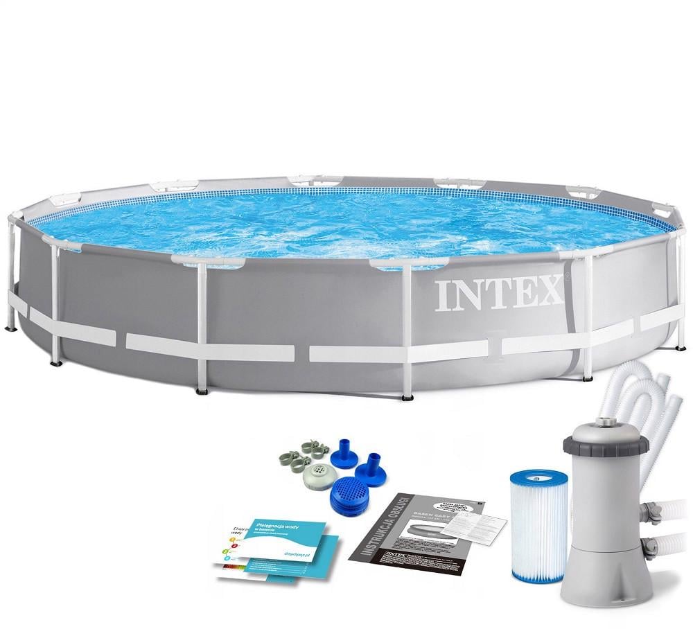 Бассейн каркасный Intex со сливным клапаном и фильтр-насосом 366х76 см (31991953)