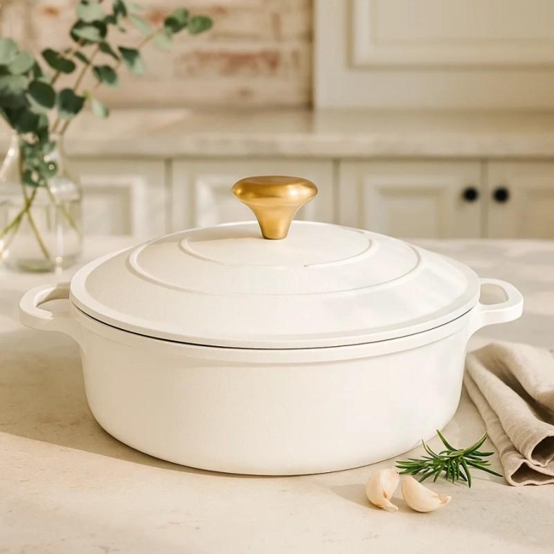 Сотейник Edenberg с EB-12098 антипригарным мраморным покрытием и металлической крышкой 32x8,3 см 5,8 л. Белый (EB-12098) Сотейник Edenberg с EB-12098 антипригарным мраморным покрытием и металлической крышкой 32x8,3 см 5,8 л. Белый (EB-12098)