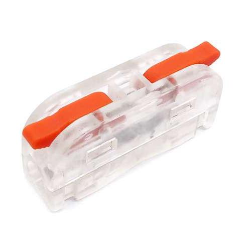 Клемма проходная Tactix 0,08-4 мм2 32А 1-1 наборная 30х8х13,5 мм Оранжевый (CT2-1MT)