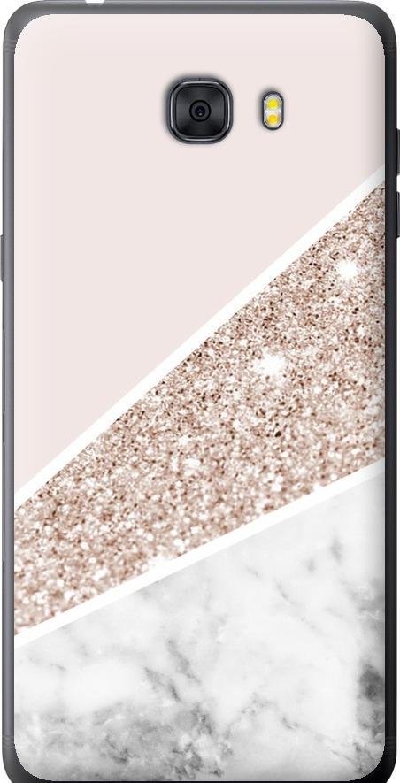 Чехол на Samsung Galaxy C9 Pro Пастельный мрамор (4342u-720-42517)