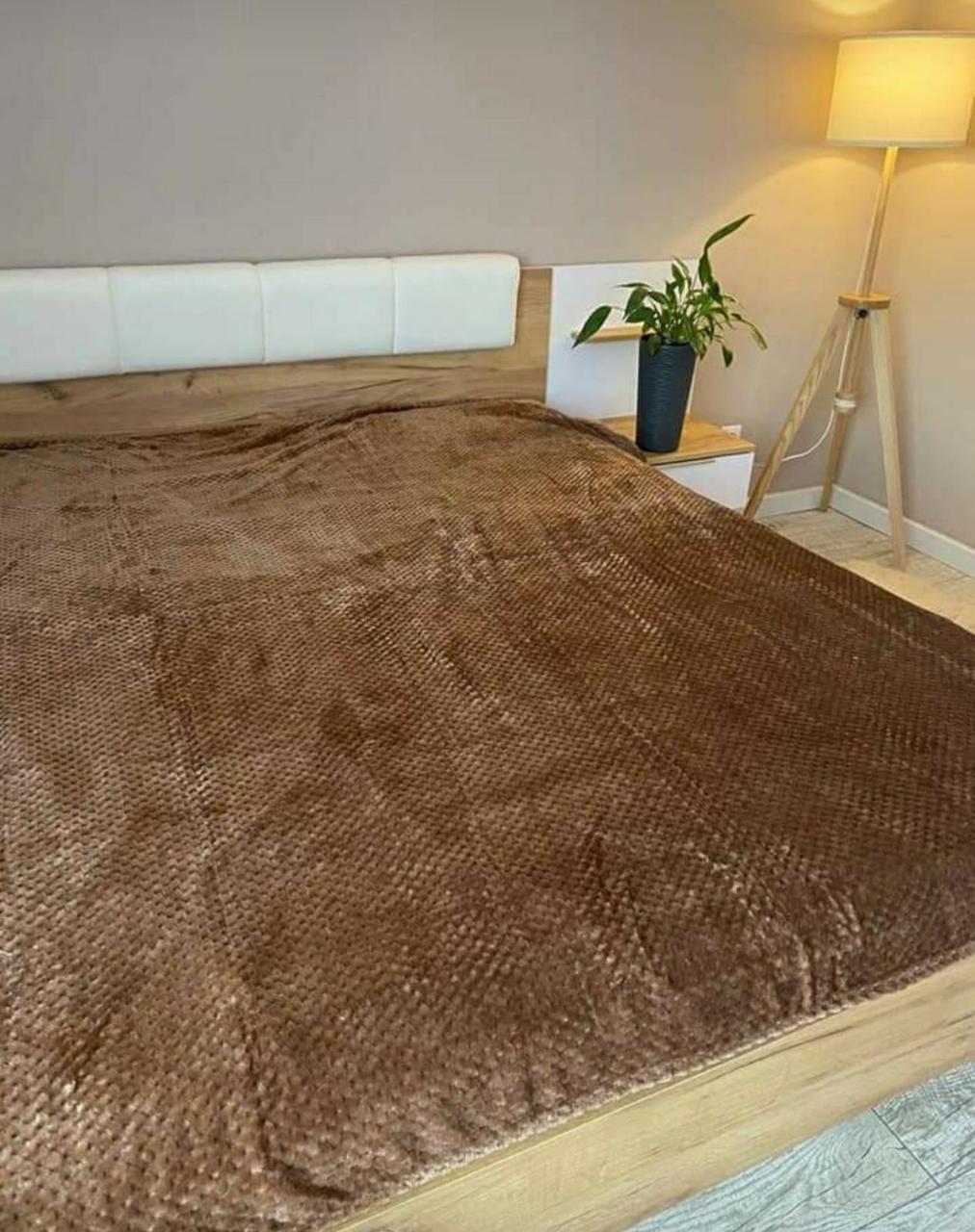 Покрывало бамбуковое евро Коричневый (32501)