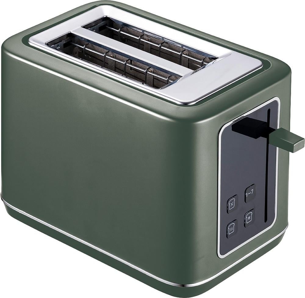 Тостер Berlinger Haus Matte Green Collection BH-9665 870 Вт со светодиодным дисплеем и 7 уровнями прокаливания Зеленый