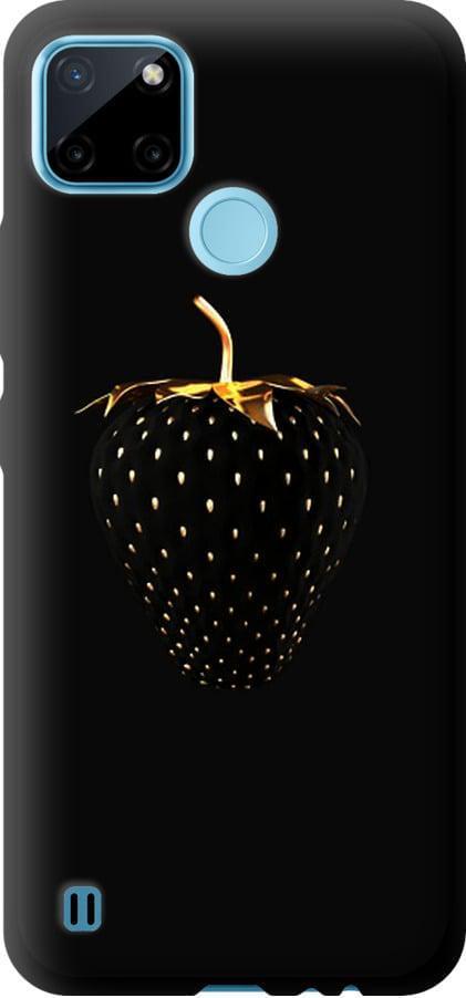 Чехол на Realme C25Y Черная клубника (3585b-2553-42517)