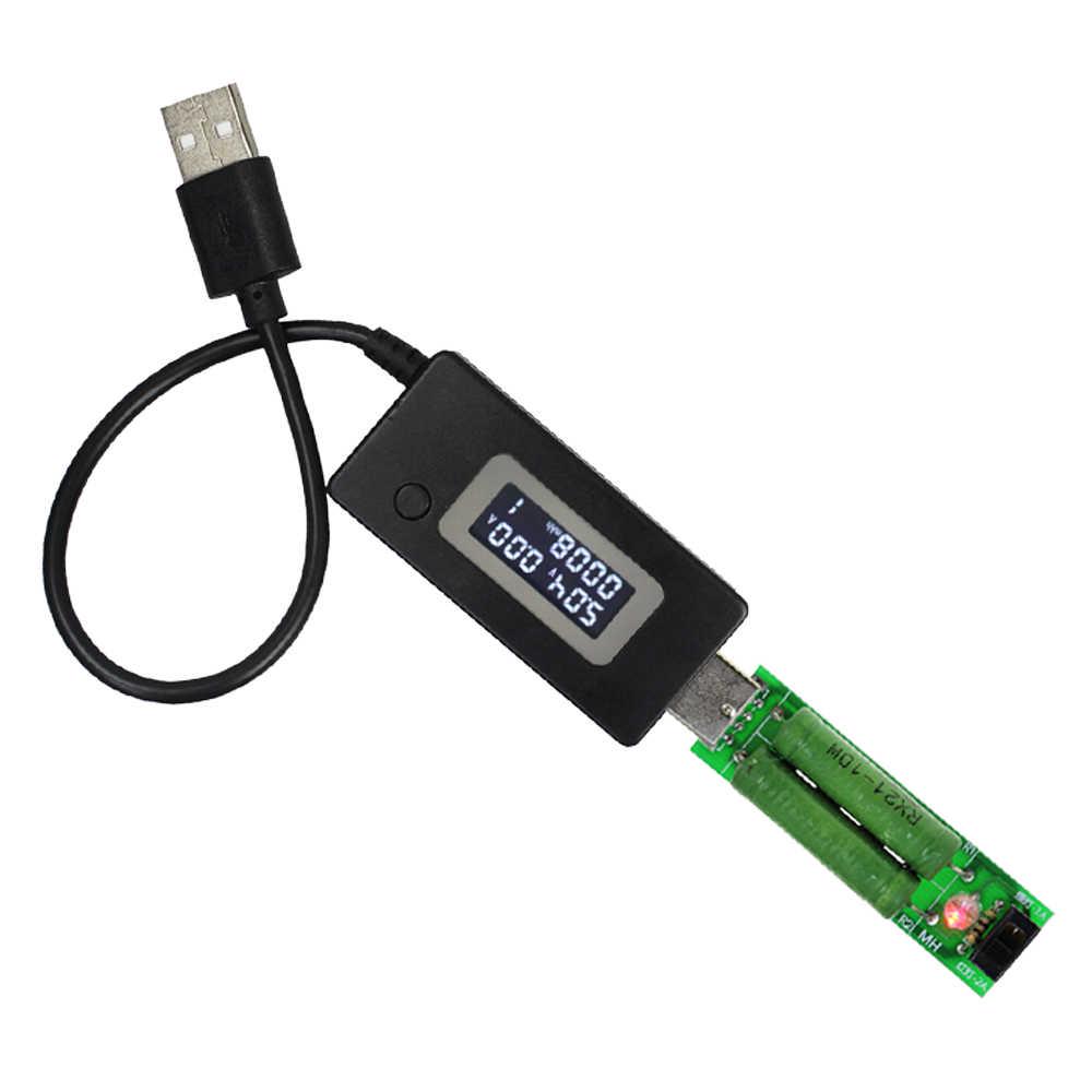 Тестер напруги/струму/ємності батарей USB Чорний (10922471) - фото 3